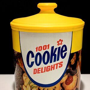 Domino Sugar “1,001 Cookie Delights” Tin Canister with Lid - 1978 Promotion